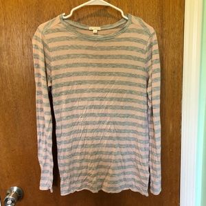 Gap pink and grey striped long sleeve.